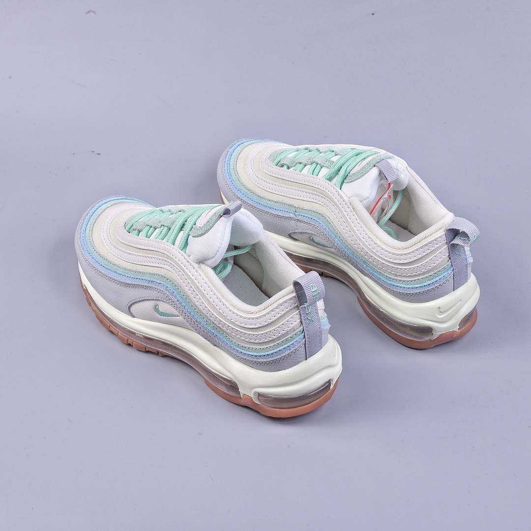 240 Nike Air Max 97 灰绿色 复古休闲气垫跑步鞋 DX5766-131