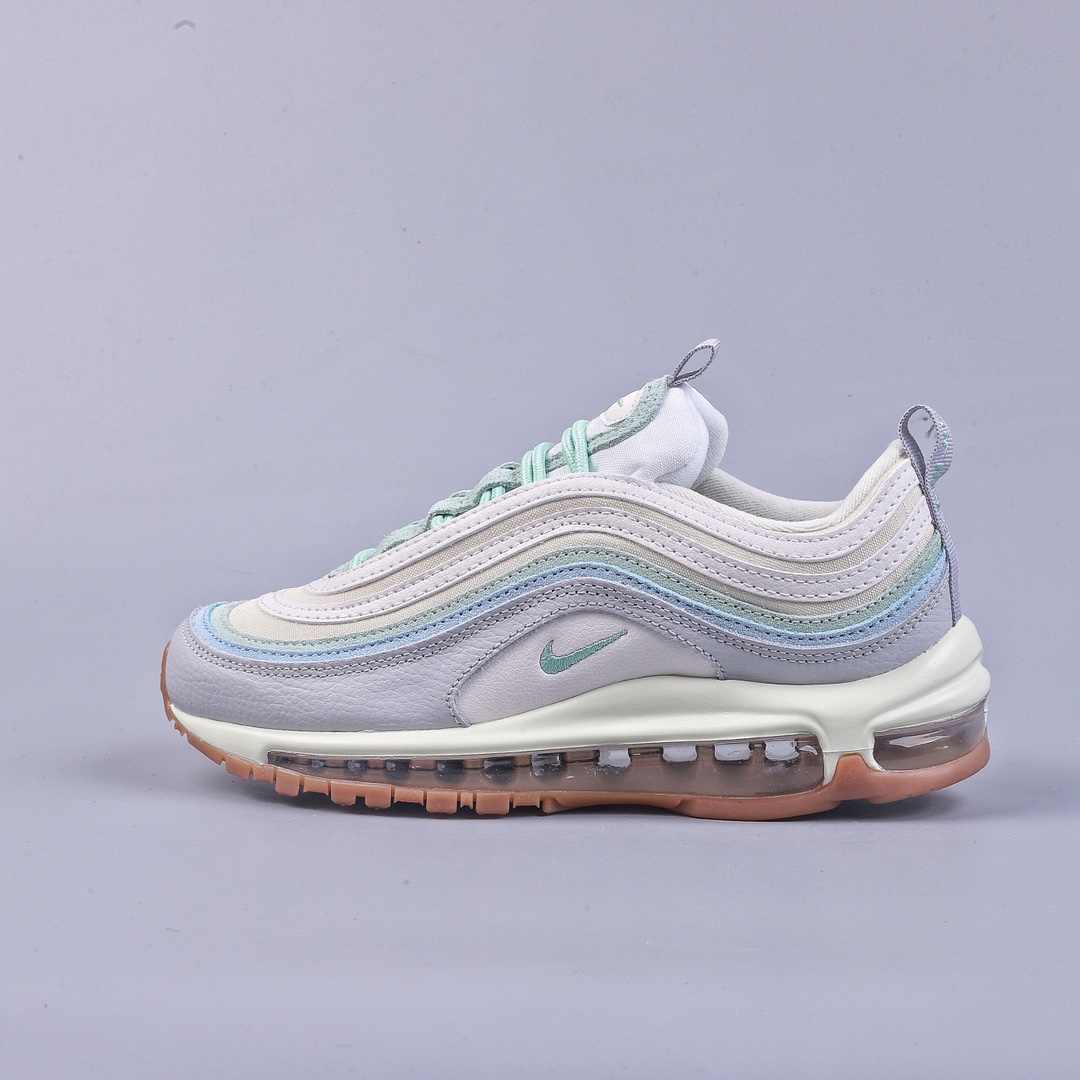 240 Nike Air Max 97 灰绿色 复古休闲气垫跑步鞋 DX5766-131
