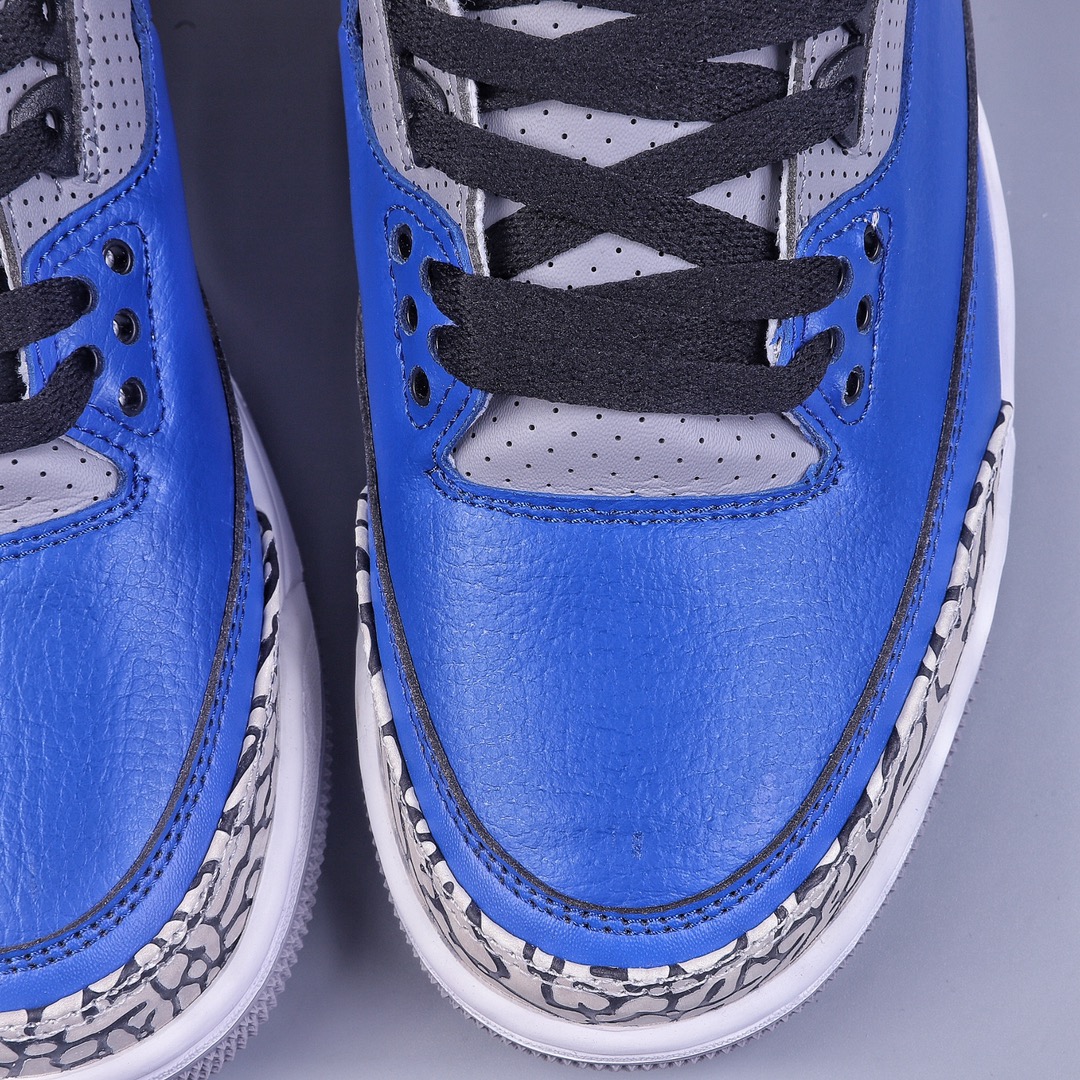280 R版Air Jordan 3Retro ”Varsity Royal” 皇家蓝水泥爆裂纹 CT8532-400