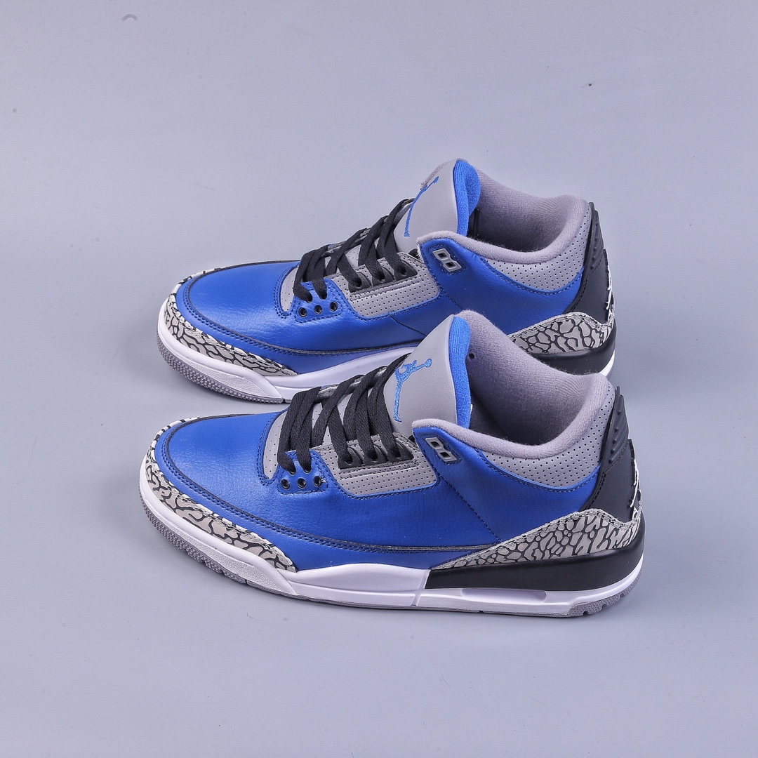 280 R版Air Jordan 3Retro ”Varsity Royal” 皇家蓝水泥爆裂纹 CT8532-400