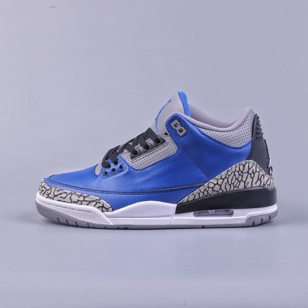 280 R版Air Jordan 3Retro ”Varsity Royal” 皇家蓝水泥爆裂纹 CT8532-400