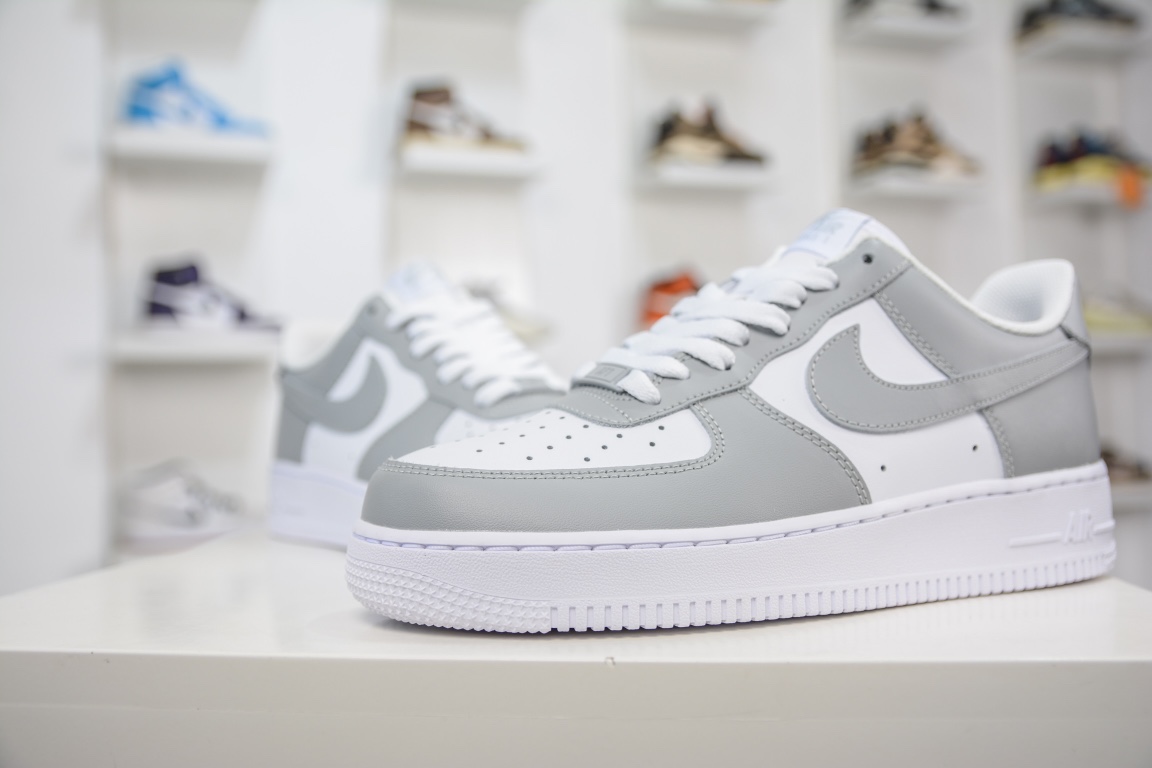 Nike Air Force 1 Low white and gray Air Force 1 low-top versatile casual sports sneakers FD9763-101