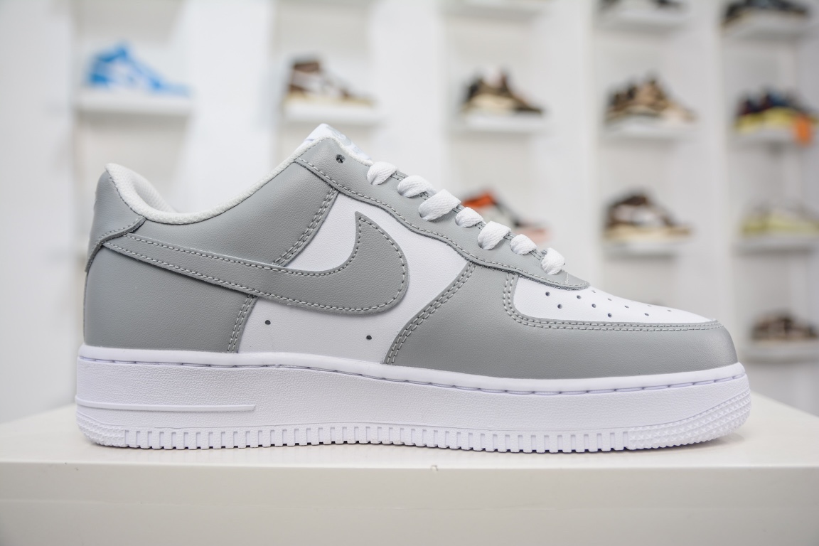 Nike Air Force 1 Low white and gray Air Force 1 low-top versatile casual sports sneakers FD9763-101