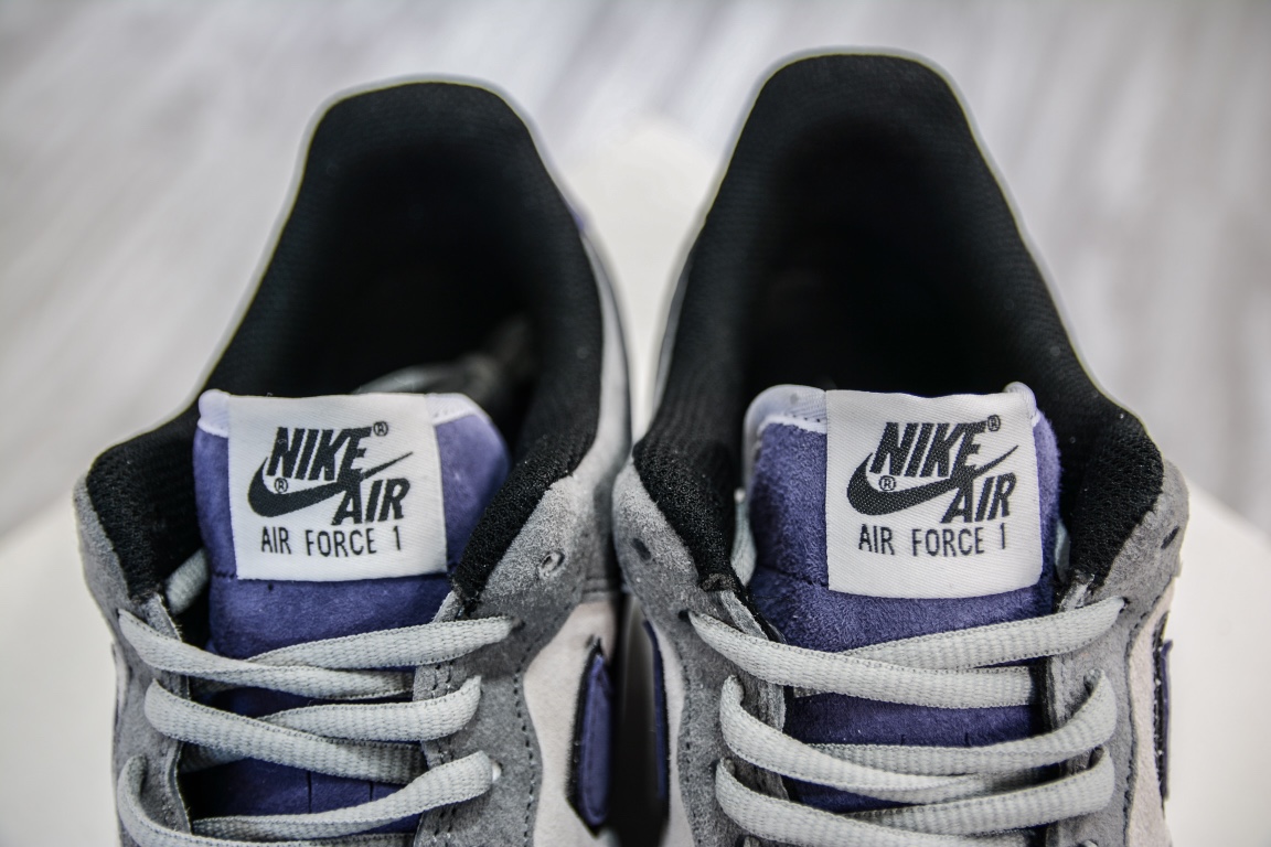 新品出货 Nike Air Force 1 Low ’07 灰紫勾麂皮 HH9636-056