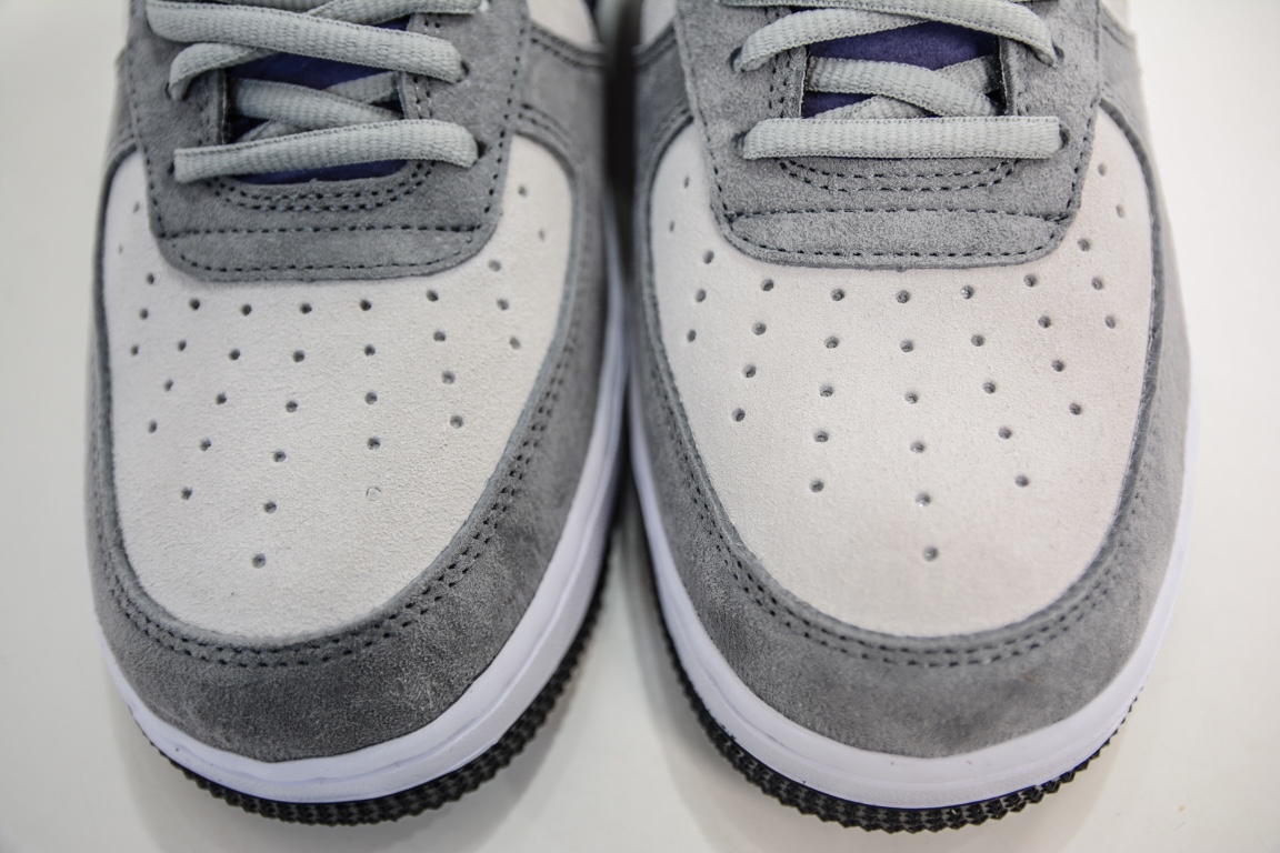 新品出货 Nike Air Force 1 Low ’07 灰紫勾麂皮 HH9636-056