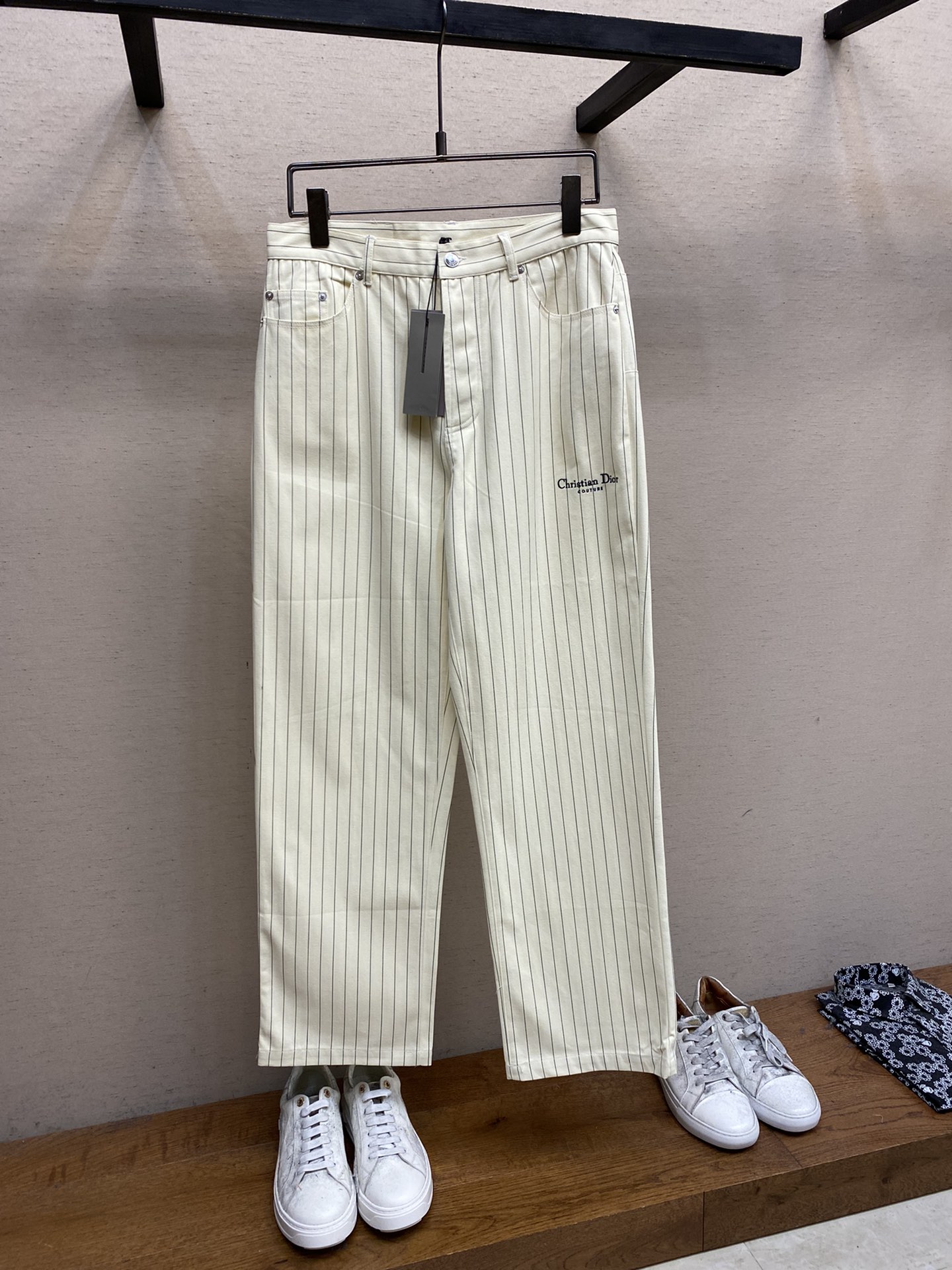 Most Desired
 Dior Clothing Pants & Trousers Beige Cotton Knitting Spring/Summer Collection Casual