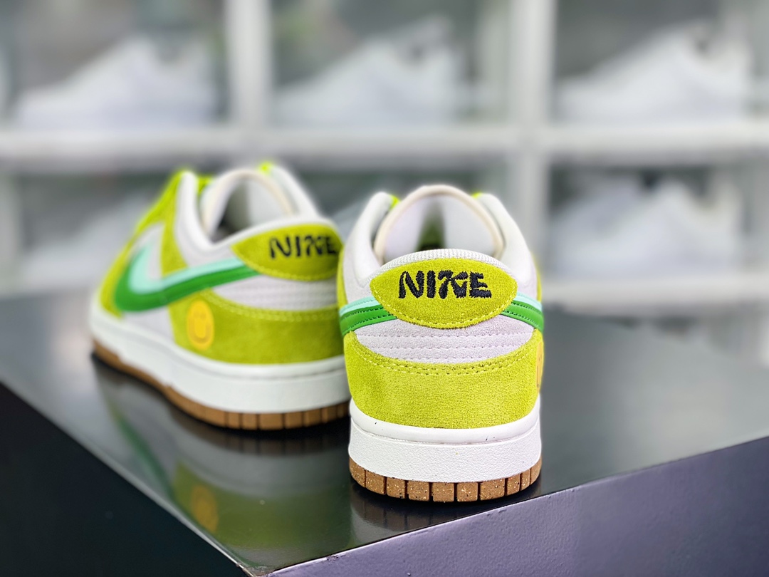 SB Dunk Low SE”85 Double Swoosh/Grey/Apple Green”扣篮“麂皮苹果绿双钩笑脸”DO9457-122