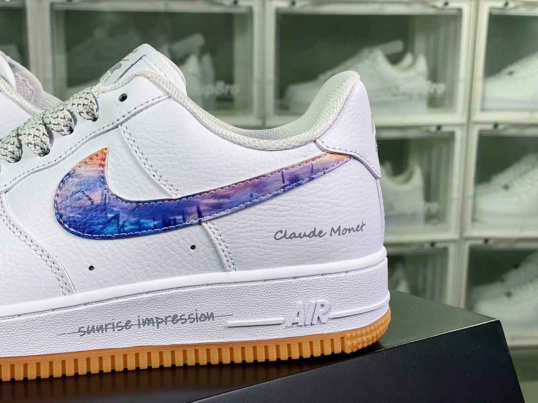 Air Force 1’07 LV8” White/Sunrise”空军一号板鞋“皮革白紫朝霞日出”DH4406-201