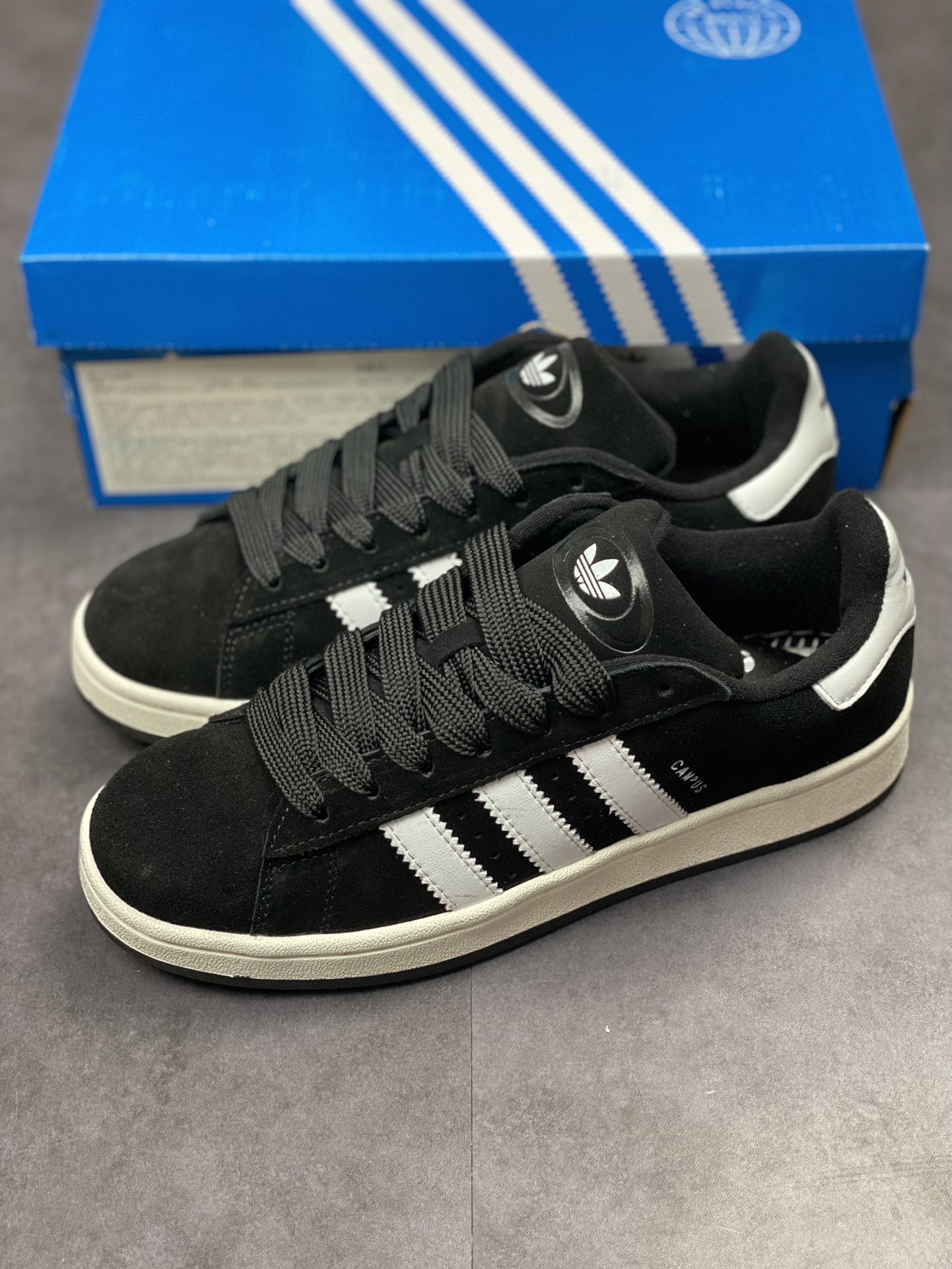 Adidas Campus 00s black and white retro trendy casual bread shoes GY9475