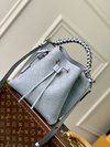 Louis Vuitton LV Muria Luxury Handbags Bucket Bags Blue Weave Cowhide M21006