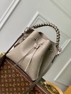 How to find replica Shop Louis Vuitton LV Muria Handbags Bucket Bags Apricot Color Weave Cowhide M21006