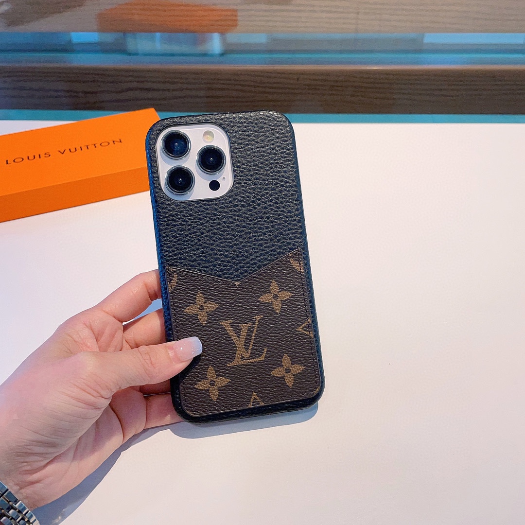 Louis Vuitton Phone Case Lychee Pattern