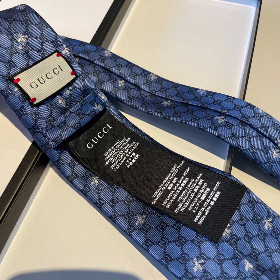 特配包装G家专柜新款GG蜜蜂印花领带