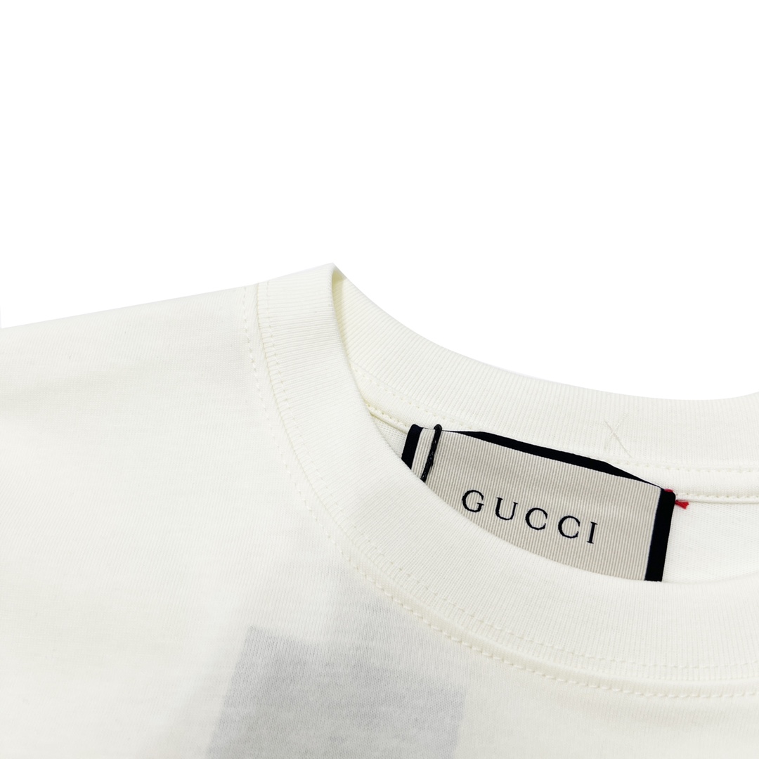 170 Gucci/古驰 23ss 长耳兔印花短袖 夏季新款