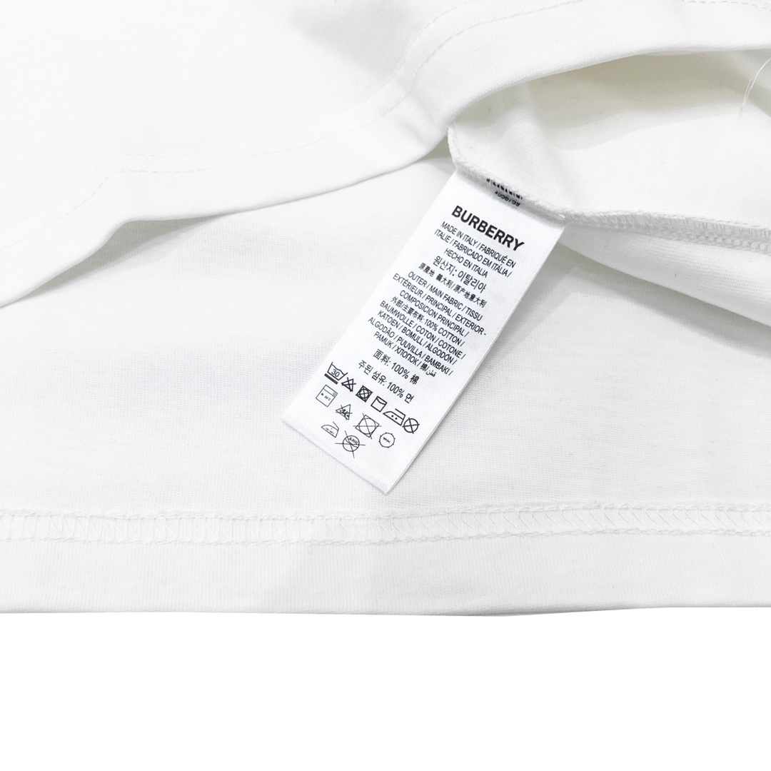 170 Burberry/巴宝莉 23ss 橡树叶微标字母印花短袖