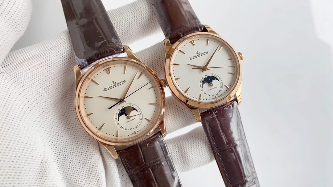 SJ White and Gold Shell Watch with Solar Calendar Function - 图片 1