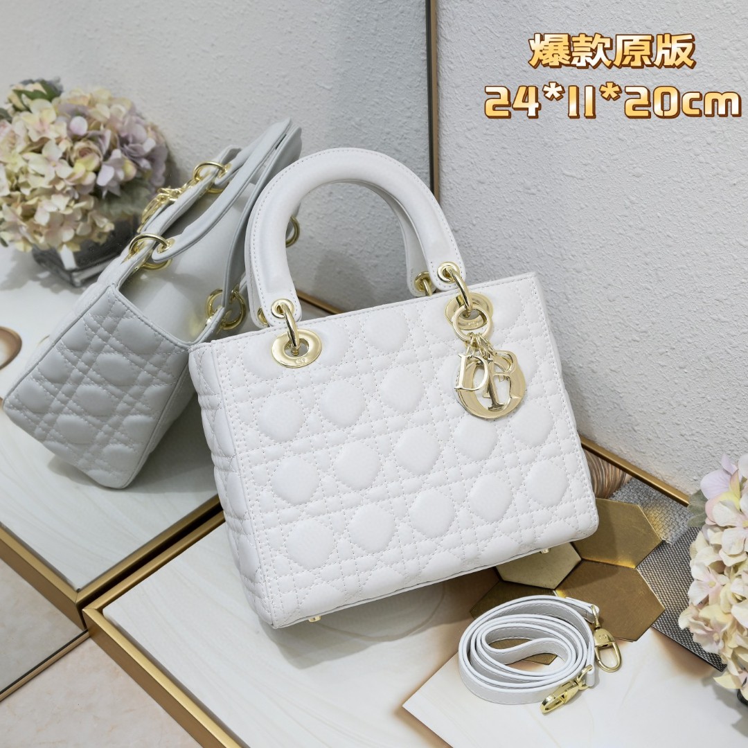 Dior Lady Replicas
 Handbags Crossbody & Shoulder Bags Best Designer Replica
 White Genuine Leather Sheepskin