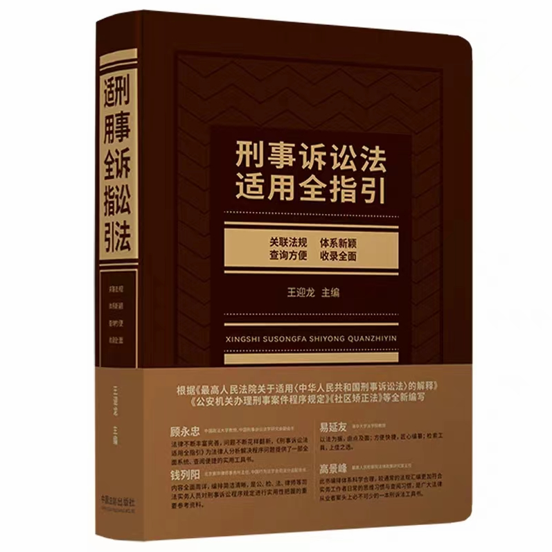 【法律】【PDF】221 刑事诉讼法适用全指引 202010 王迎龙