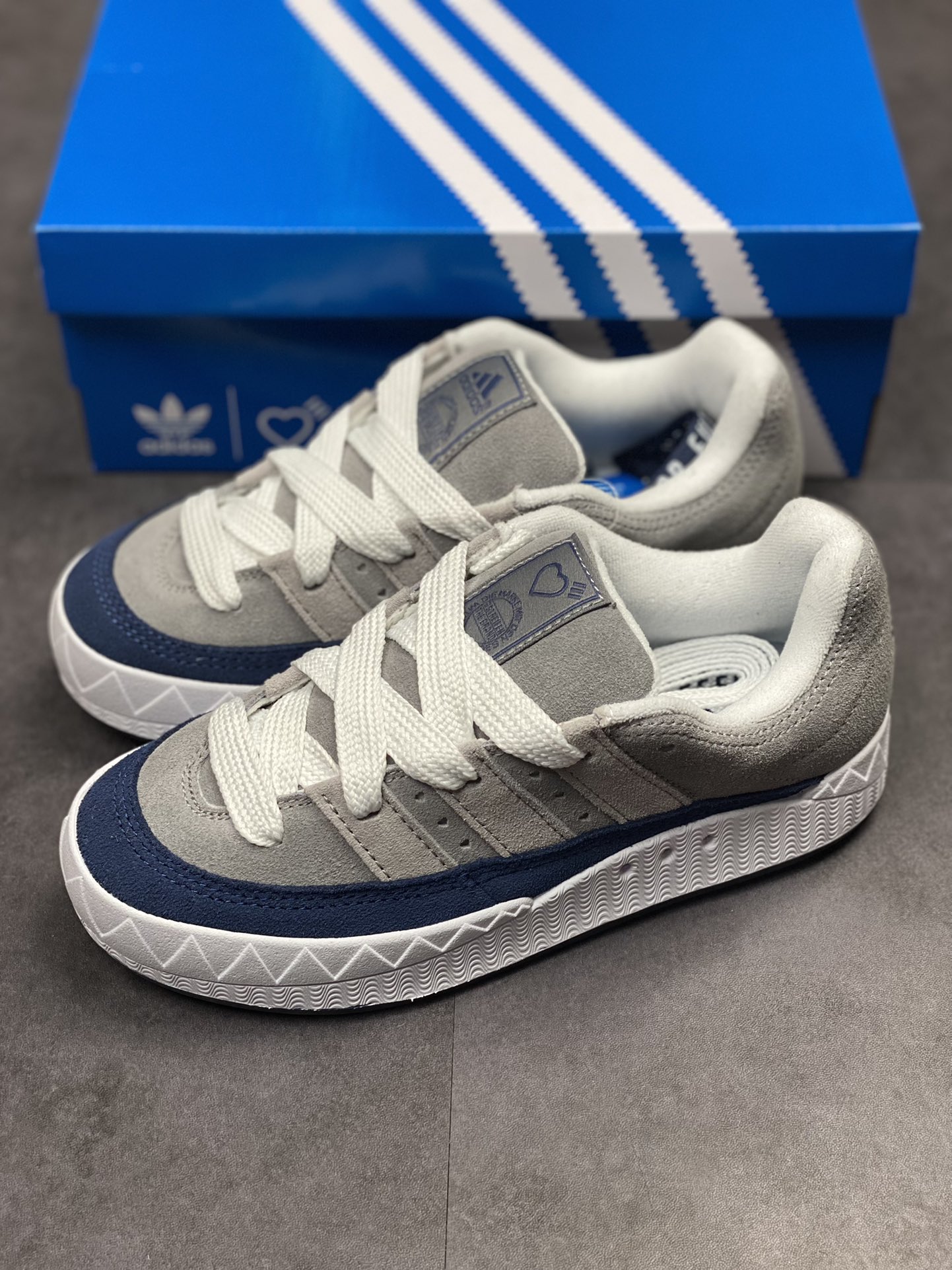 Human Made x Adidas Adimatic Low ”Made Grey” Matic series low top HP9915