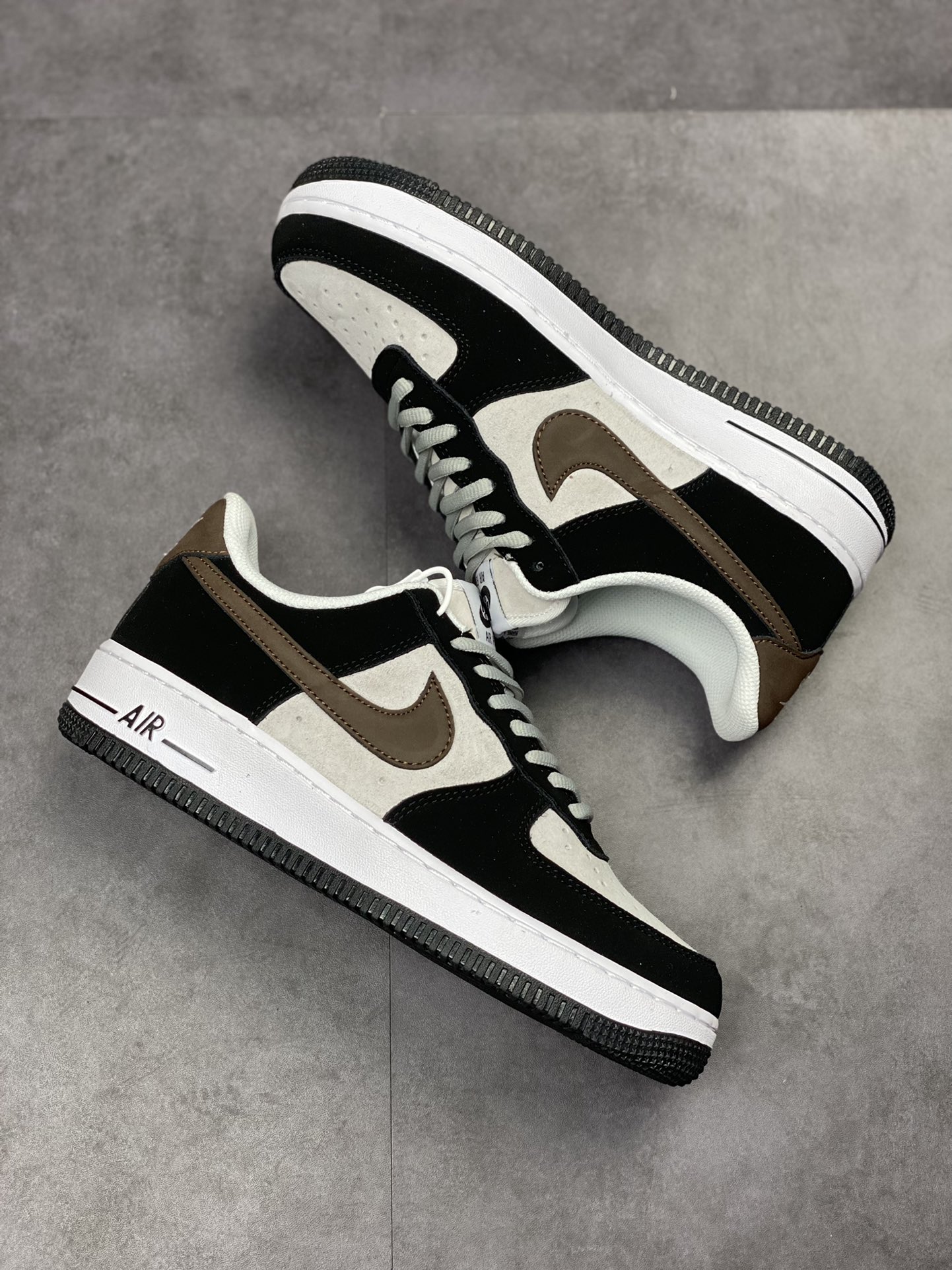 230 Nike Air Force 1 Low 07 灰黑棕麂皮 HH3612-633