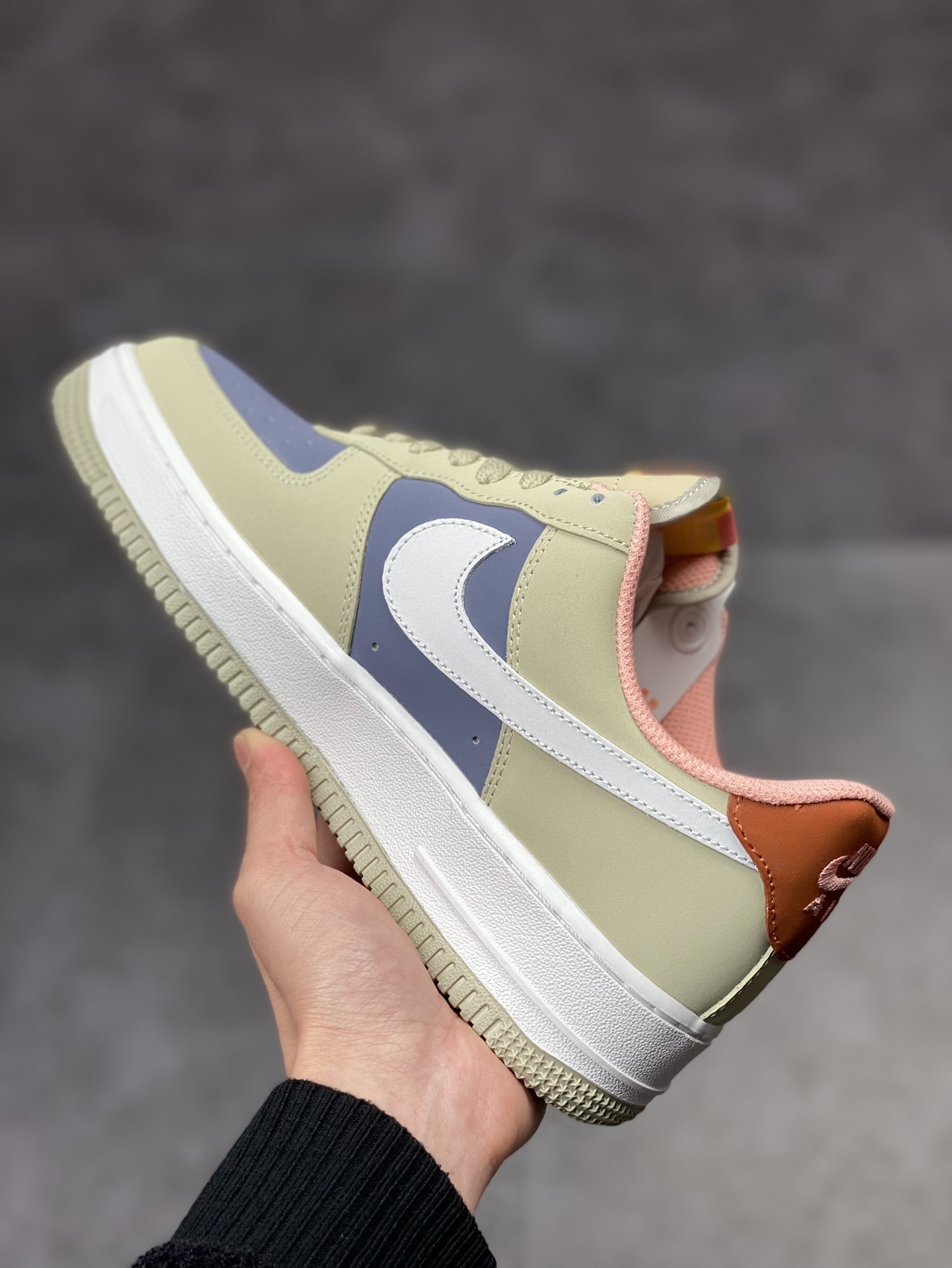 210 Nike Air Force 1 Low 07 米灰紫蓝拼接 315115-009
