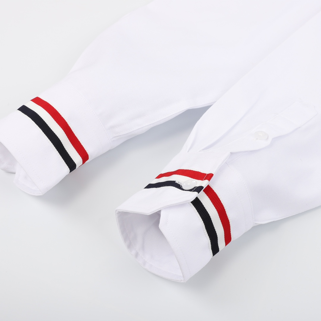 200 Thom Browne/汤姆布朗 袖口织带长袖衬衫