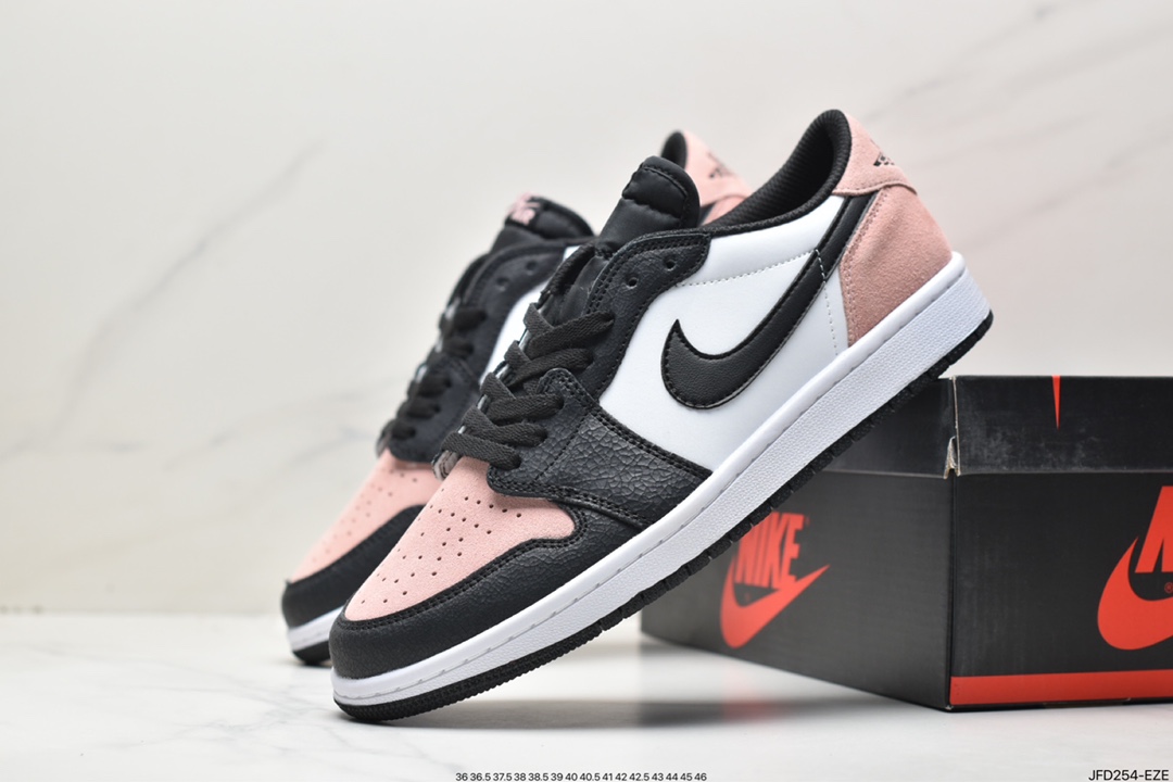 170 fragment design x Travis Scott x Nike Air Jordan 1 Low OG SP”Black/Green Toe”AJ1乔丹DM7866-140