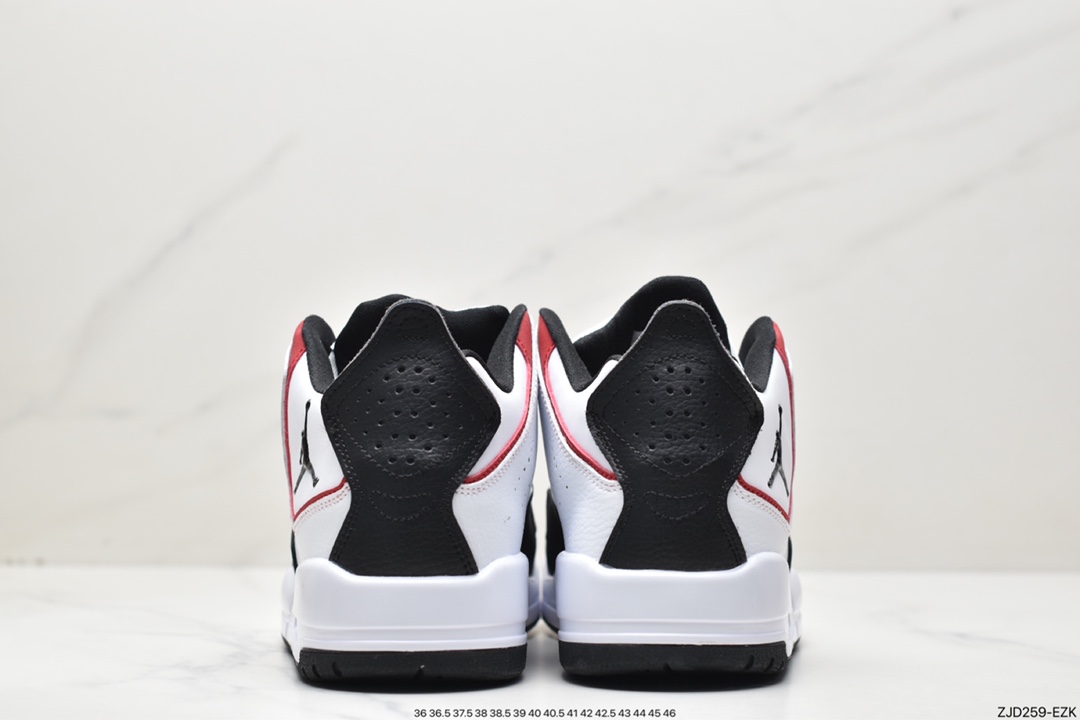 240 采用头层皮革及轻质牛巴皮革材质简约装扮Air Jordan Courtside 23 黑白红 DZ2791-101