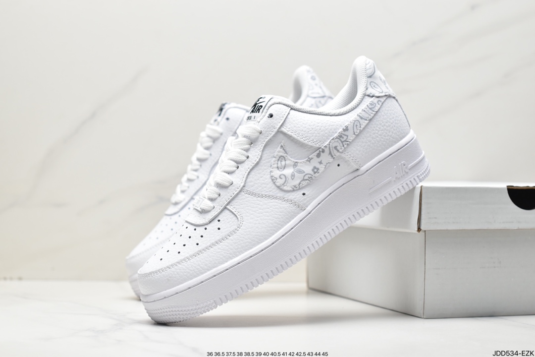 120 Nike Air Force 1'07”40th Anniversary/White Black”空军一号DQ7658-100