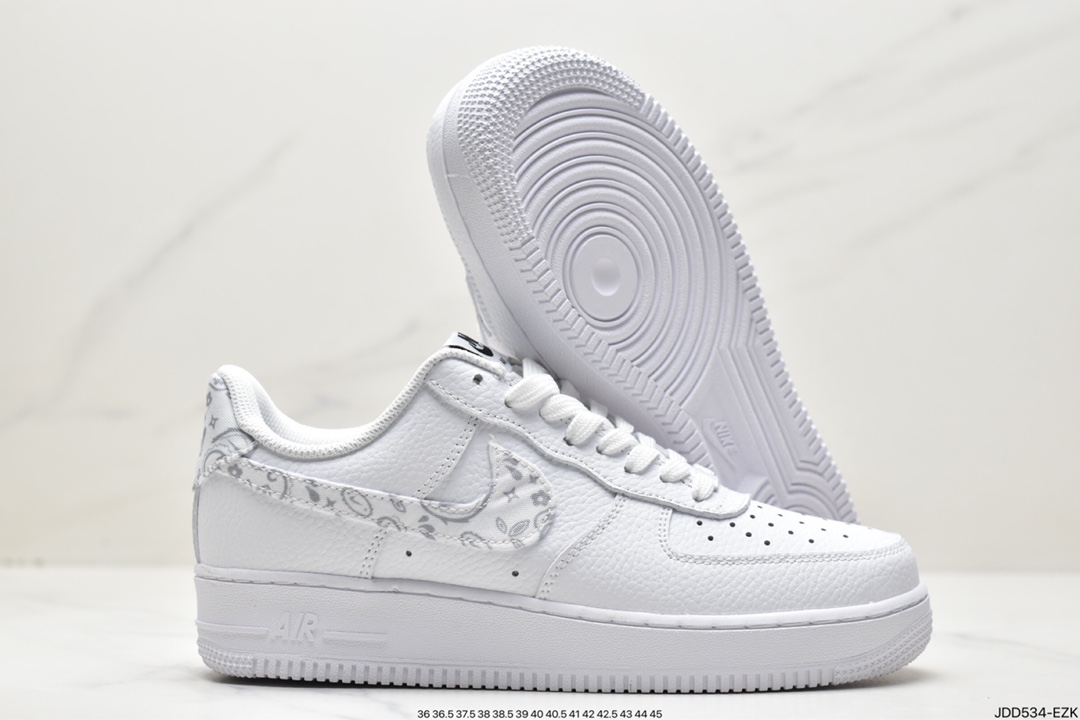 120 Nike Air Force 1'07”40th Anniversary/White Black”空军一号DQ7658-100