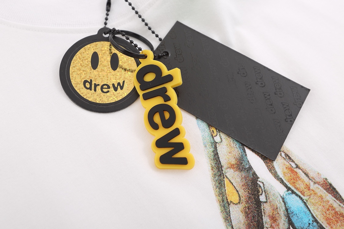 “DREW HOUSE White Short Sleeve T-Shirt in Pure Cotton Fabric – Style ncp D028#” - 图片 3