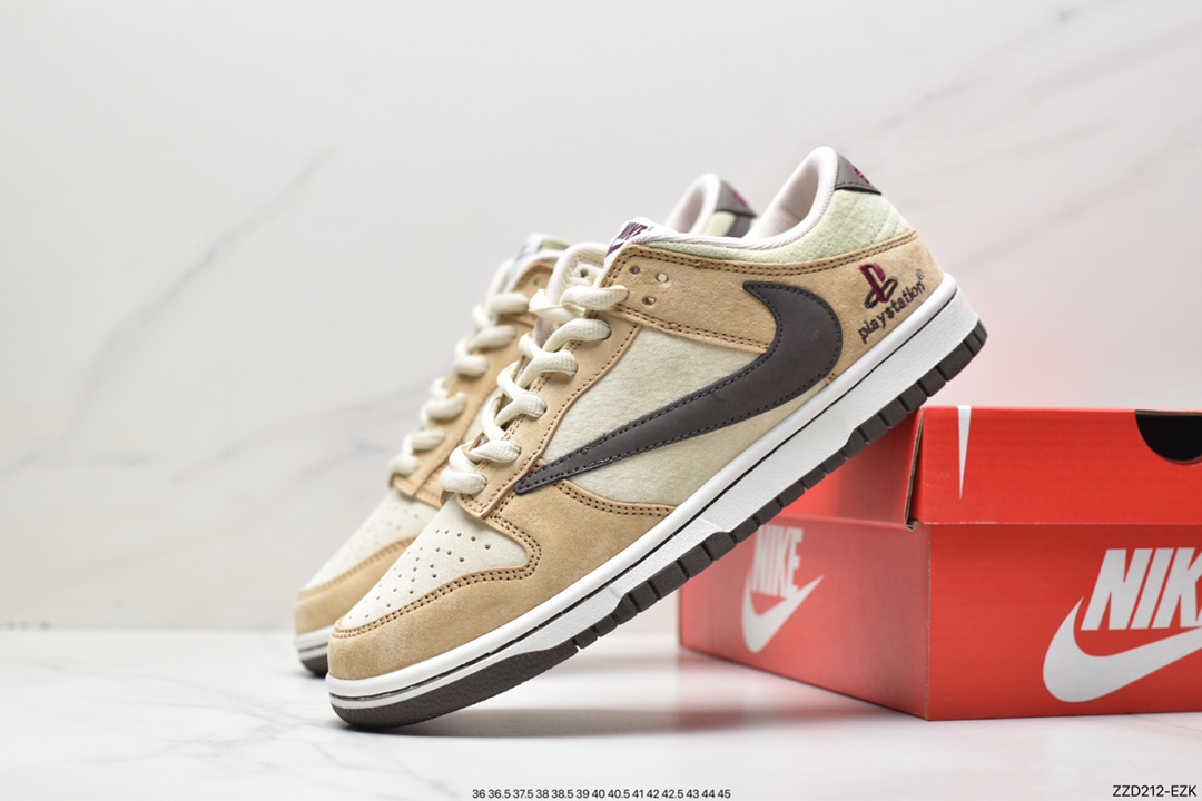 250 Sony PlayStation 5 x Travis Scott x SB Dunk Low PS5 米黄 CU1726-666
