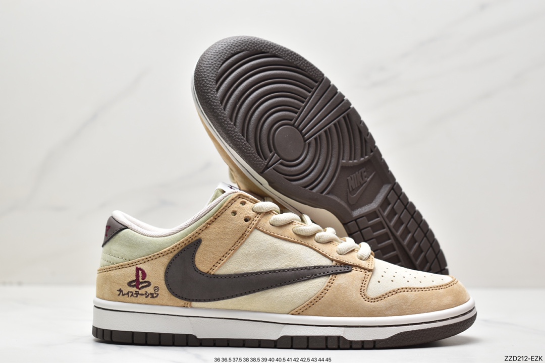 250 Sony PlayStation 5 x Travis Scott x SB Dunk Low PS5 米黄 CU1726-666