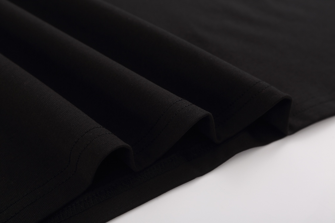 “DREW HOUSE Black Cotton Short Sleeve Letter Tee, Sizes S-XL, 230g Fabric” - 图片 8