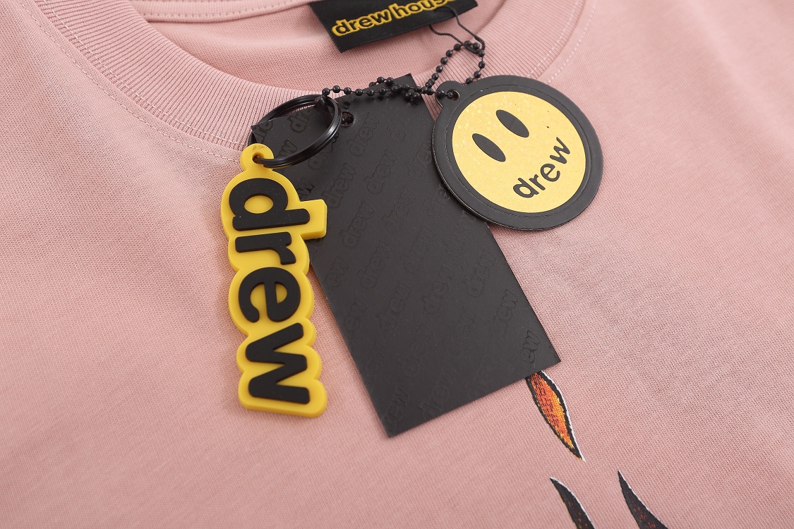 “Drew House Pink Flight Falls Hoodie in Various Sizes and Fabric” - 图片 3