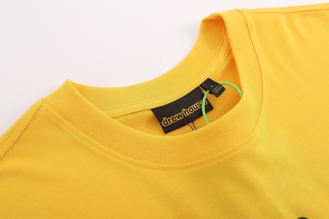 “DREW HOUSE Smiles Sun Shorts in Yellow, Sizes S to XL – Product Details” - 图片 2