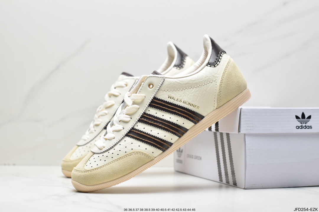 Wales Bonner x Adidas WB Japan Low”Cream White Dark Brown”WB Japan Series GY5748