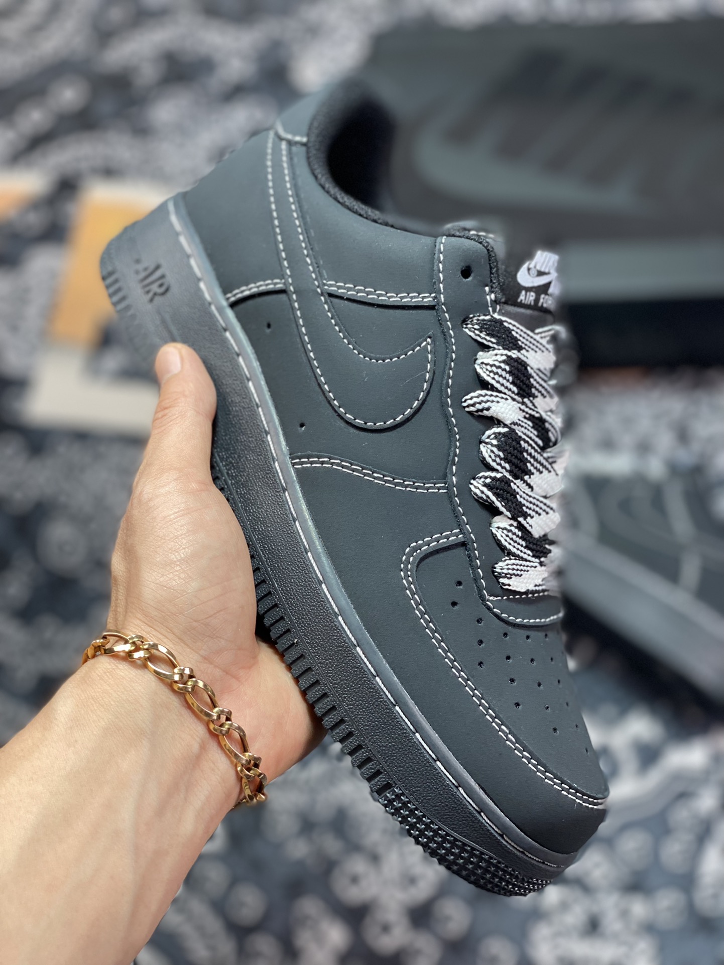 Nike Air Force 1’07 Low”Black/Phantom”空军一号HW2636-079