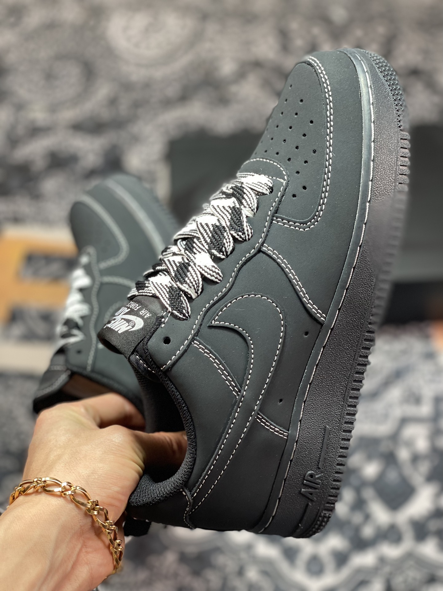 Nike Air Force 1’07 Low”Black/Phantom”空军一号HW2636-079