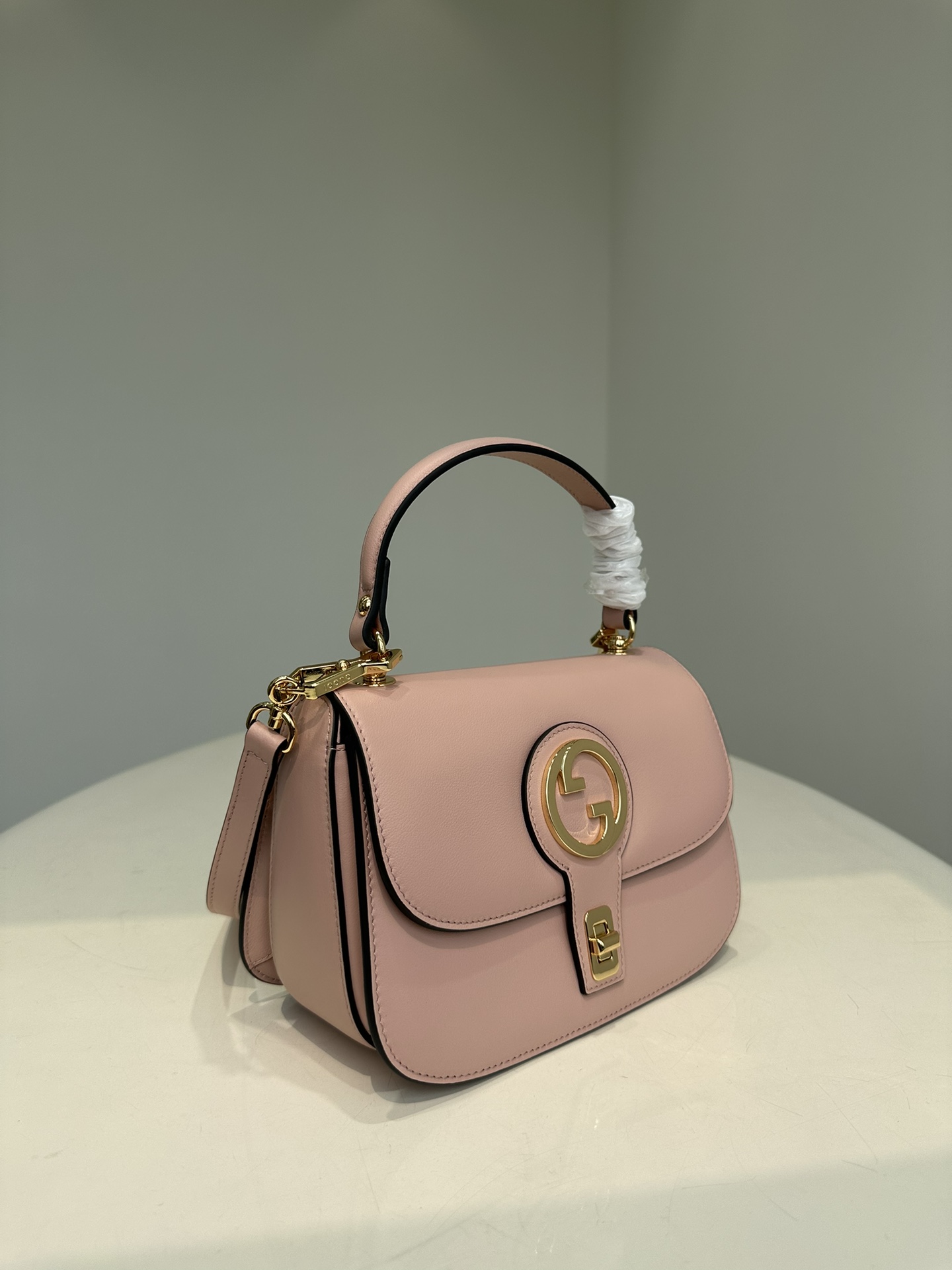 Pure raw cow Cucci Gucci 23sS02 women's Blondie series double G handbag, one-shoulder crossbody bag, retro elements and archive details complemen