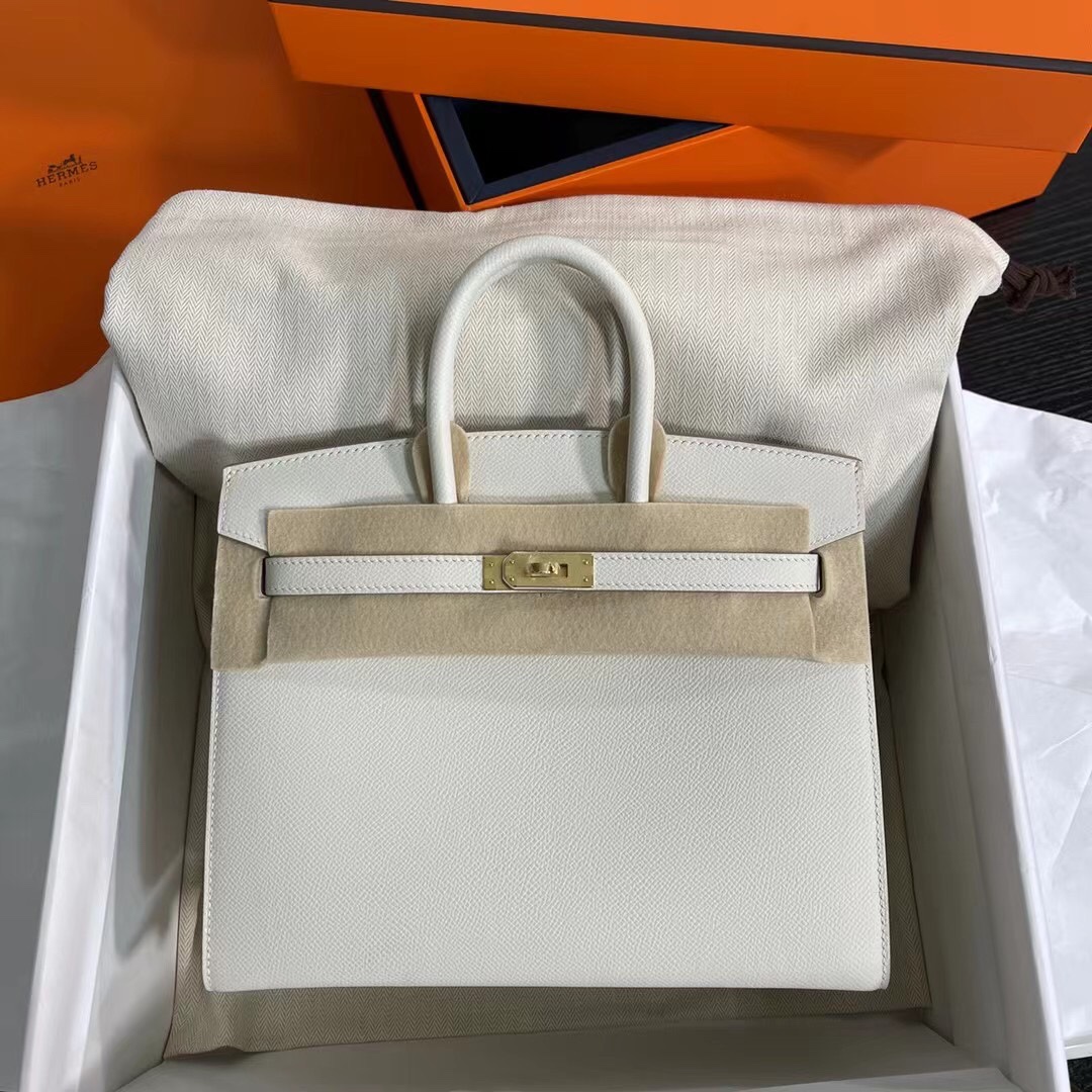 Hermes Birkin Bags Handbags High Quality Online
 Milkshake White Gold Hardware Epsom