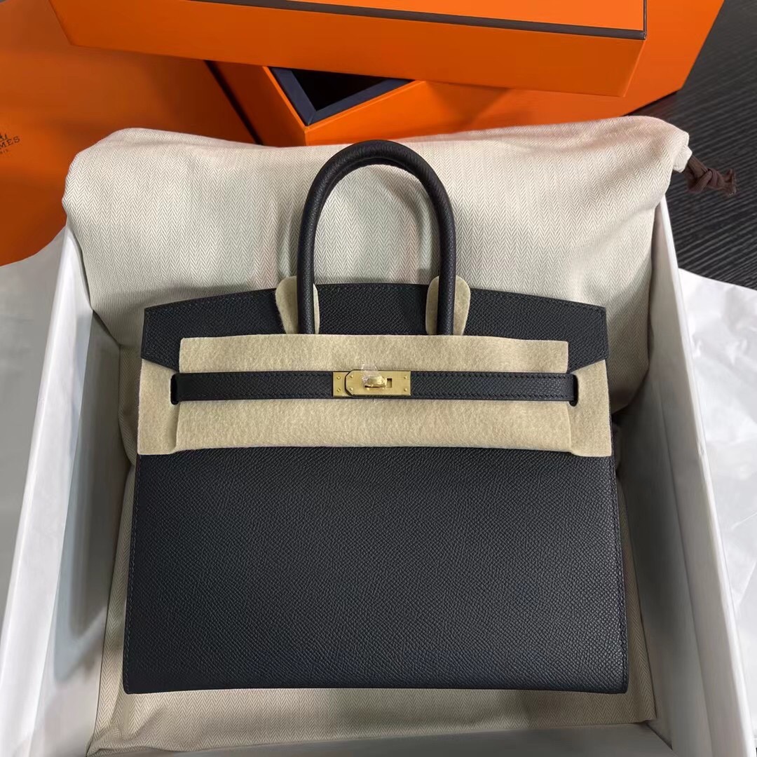 Hermes Birkin Bags Handbags Designer Fashion Replica
 Black Gold Hardware Epsom