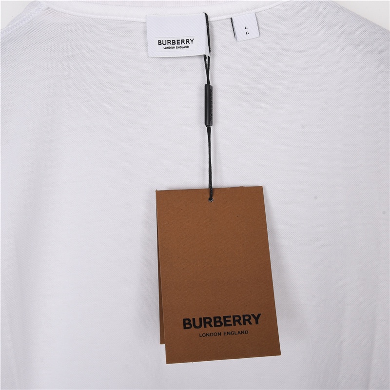 Burberry/巴宝莉 领口经典条纹元素Polo 短袖