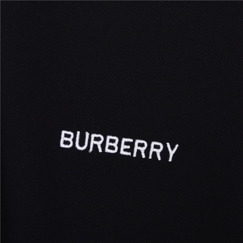 Burberry/巴宝莉 领口经典条纹元素Polo 短袖