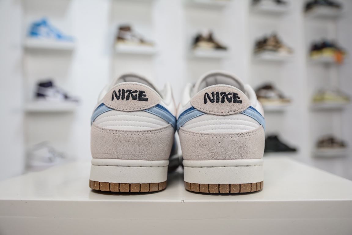 顶级福利原装Nike Dunk Low SE “85” 灰蓝双勾 DO9457-100