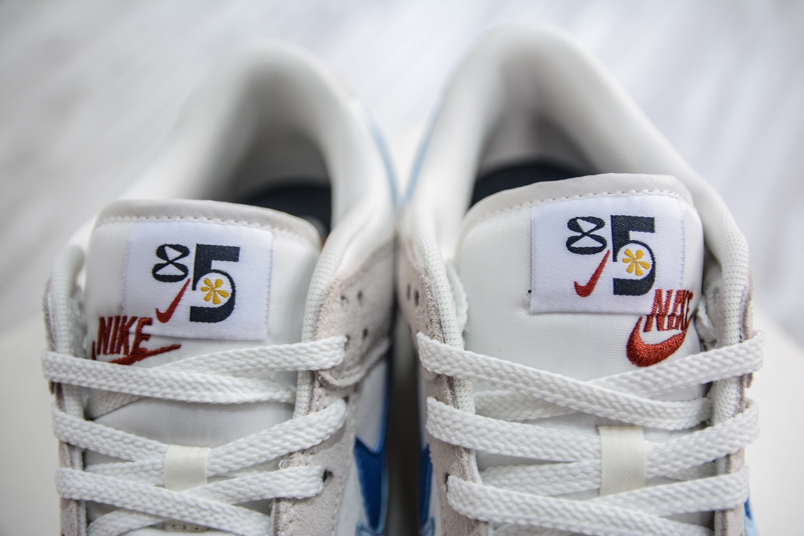 顶级福利原装Nike Dunk Low SE “85” 灰蓝双勾 DO9457-100