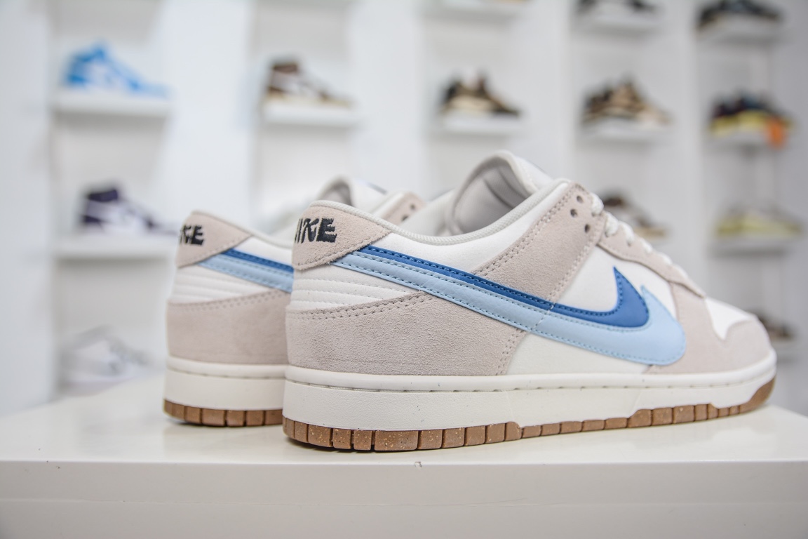 顶级福利原装Nike Dunk Low SE “85” 灰蓝双勾 DO9457-100