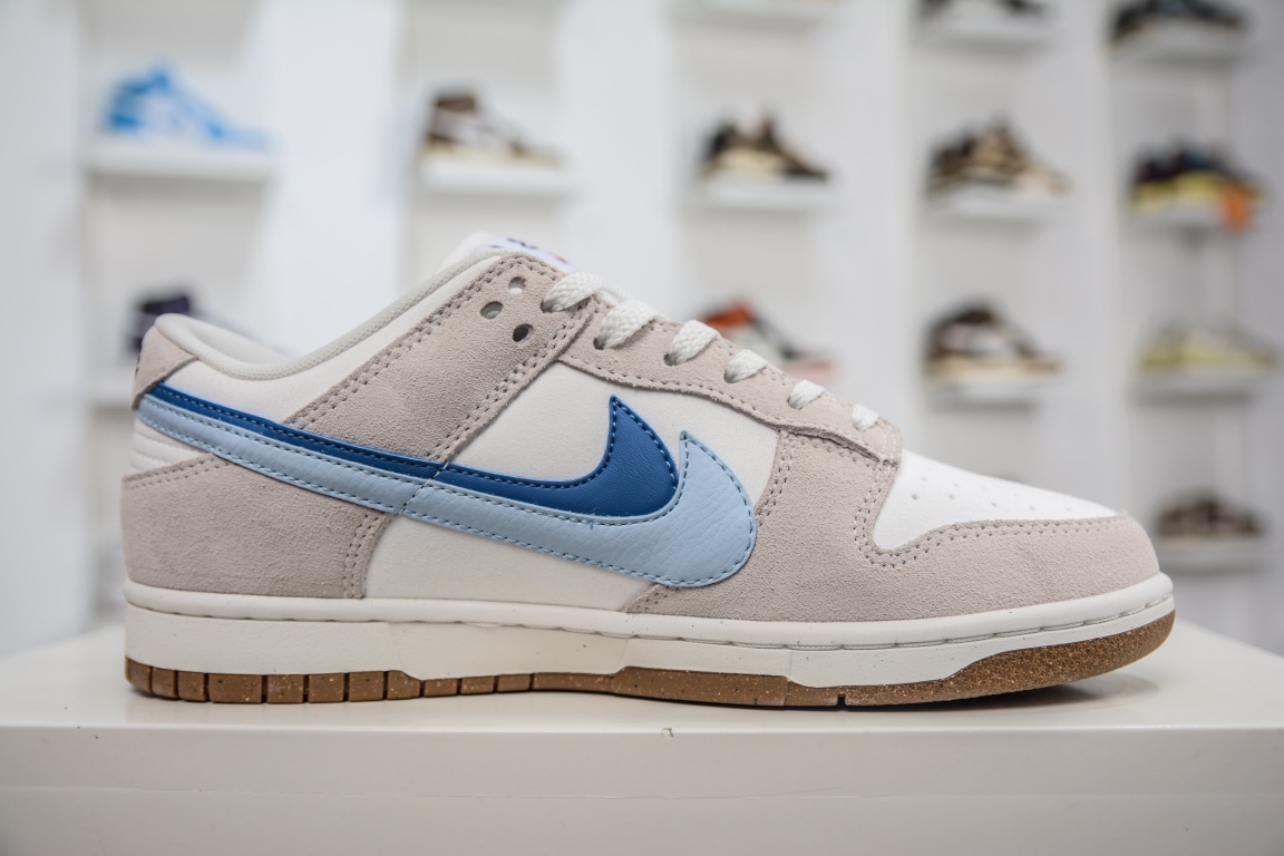 顶级福利原装Nike Dunk Low SE “85” 灰蓝双勾 DO9457-100