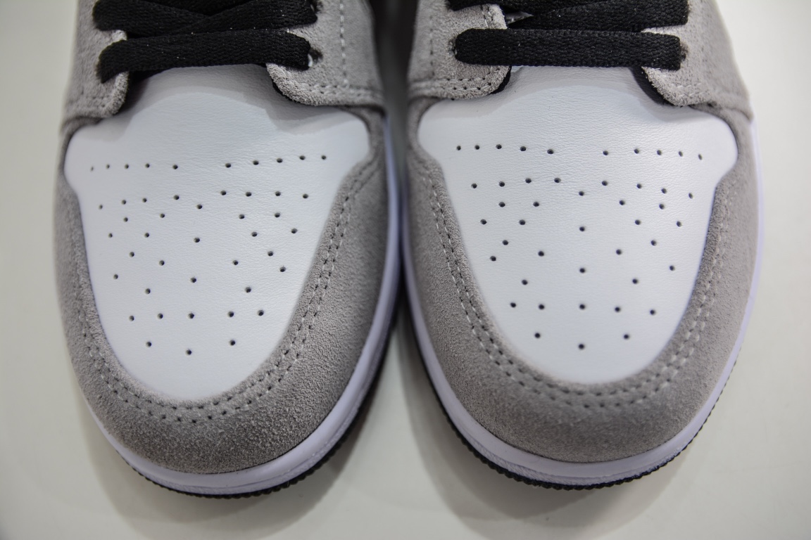 原装Air Jordan 1 Low 浅灰橙反绒皮搭配白色皮料 DX4334-008