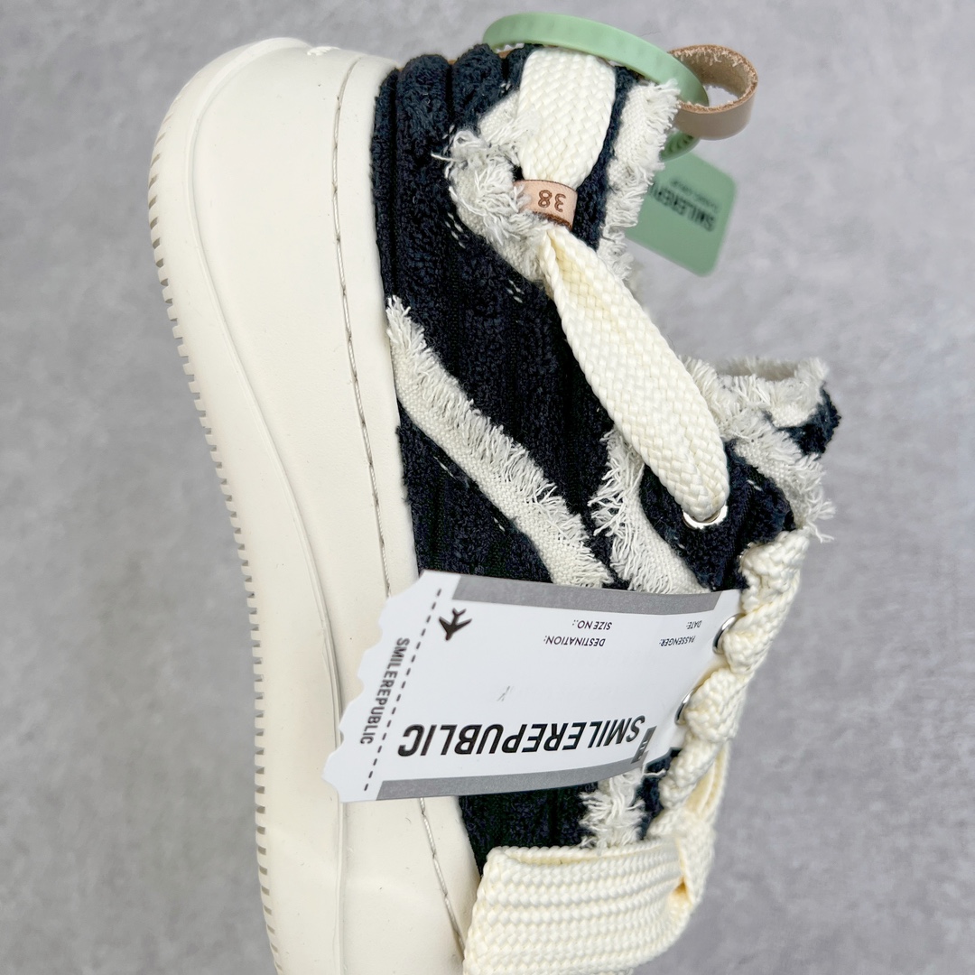 图片[6]-＃开春福利 SMILEREPUBLIC檀健次同款经典新款起司猫低帮开口笑厚底帆布鞋 新晋街头鞋履品牌SMILEREPUBLIC Canvas 系列 以 SMILE 为灵感来源 捕捉潮流 主打柔软的帆布设计 有裁切的羊毛流苏与独特编织技艺 超软水染牛皮内里 注塑成型鞋垫 4cm厘米外增高效果橡胶鞋底 尺码：35 36 37 38 39 40 41 42 43 44-选品中心